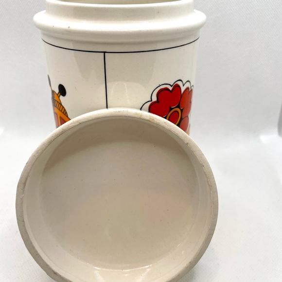 Groovy Vintage 1970s Stoneware Canister - Picture 4 of 7
